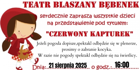 Spektakl Czerwony Kapturek w Krośnie 