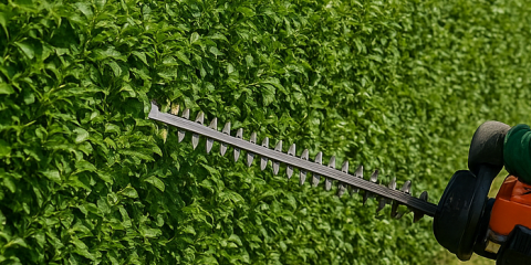 Przycinanie żywopłotów i letnie koszenie