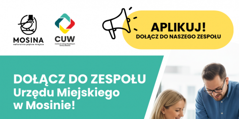 Dołącz do zespołu Urzędu Miejskiego w Mosinie!