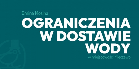 Przerwa w dostawie wody w Mieczewie