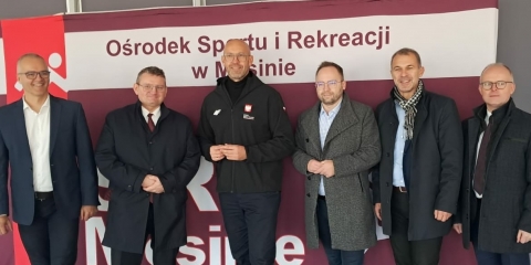 Wizyta Ministra Sportu i Turystyki w Mosinie