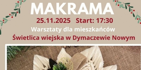 Warsztaty z makramy - Dymaczewo Nowe