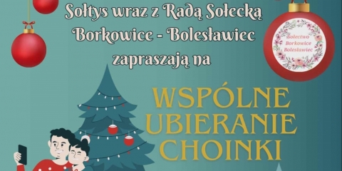 Wspólne ubieranie choinki w Borkowicach
