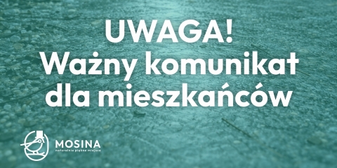 Uwaga – ważny komunikat dla mieszkańców! 