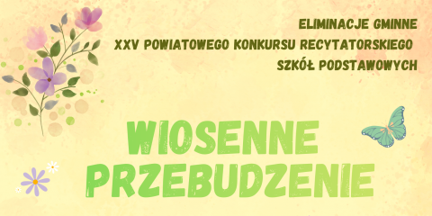 XXV Powiatowy Konkurs Recytatorski 