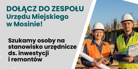 Praca w Urzędzie Miejskim w Mosinie