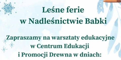 Leśne ferie w Nadleśnictwie Babki