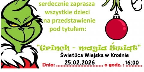 „Grinch – magia Świąt” - zaproszenie na spektakl 