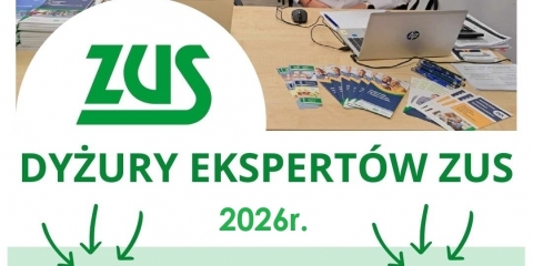 Dyżury ZUS w Mosinie w 2026 roku
