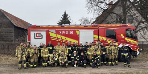 Wspólne ćwiczenia OSP Nowinki, Zakrzew i Stęszew
