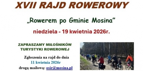XVII Rajd Rowerowy „Rowerem po Gminie Mosina”