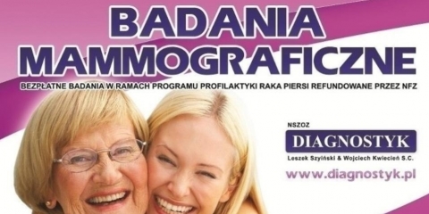 Bezpłatna mammografia w Mosinie 