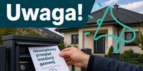 Uwaga na ulotki dotyczące przeglądów instalacji gazowych