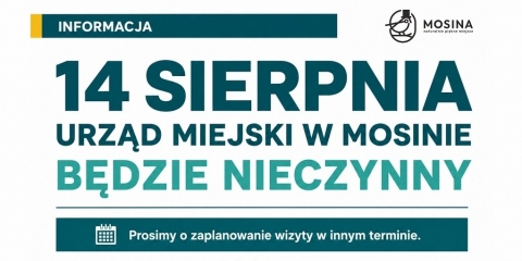 14 sierpnia Urząd będzie nieczynny