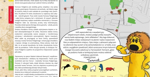 Karta gry Tropem lwa w Tarnowie Podgórnym