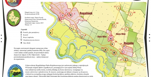 Przykładowa karta Turystyczno-Rekreacyjnej Imprezy na Orientację (TRInO)