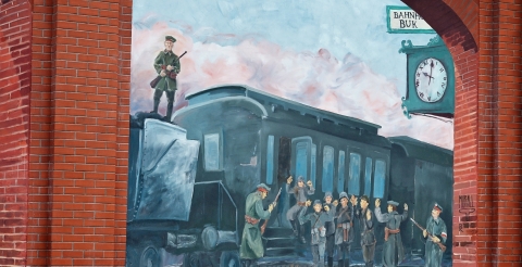 1 Fragment muralu powstańczego w Buku (fot