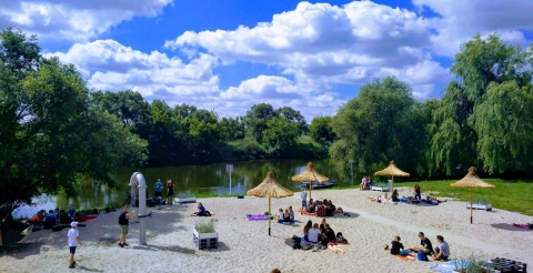 Plaża miejska w Luboniu (fot