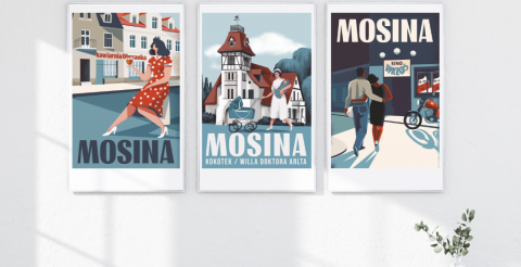 White Minimalist Poster Frame Mockup Instagram Post