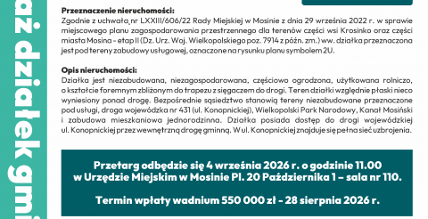 działka Mosina ul