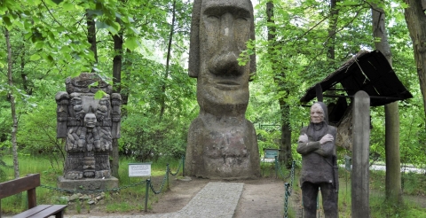 Kopie słynnych rzeźb w Muzeum Arkadego Fiedlera w Puszczykowie (fot