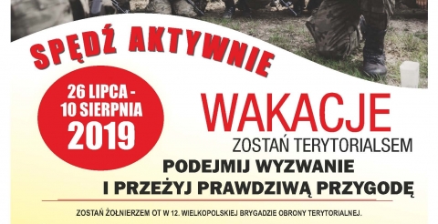 Wakacje z WOT — plakat