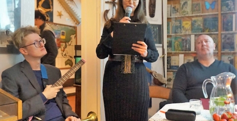 Spotkanie z poezją w Muzeum - gości witała gospodyni wieczoru Krystyna Fiedler