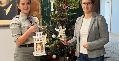 Betlejemskie Światło Pokoju dotarło do naszej gminy SP Rogalin