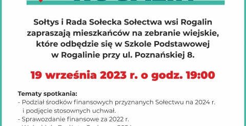 Zebranie wiejskie Rogalin