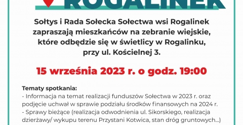 Zebranie wiejskie Rogalinek
