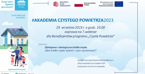Webinar "Akademia Czystego Powietrza"