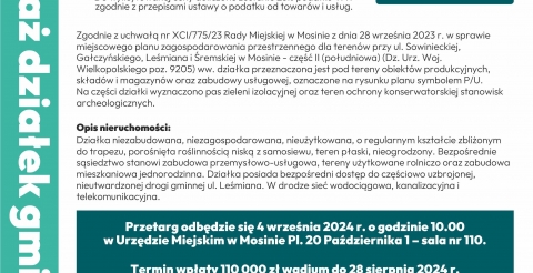 Działka na sprzedaż przy ul. Leśmiana