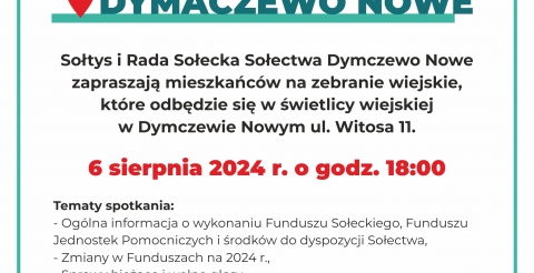 Zebranie wiejskie dymaczewo nowe