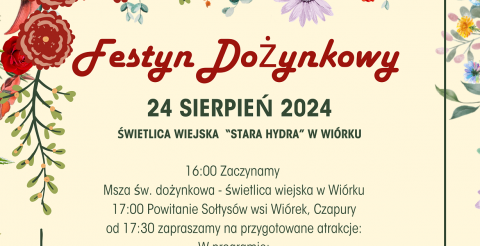 Festyn dożynkowy w Wiórku