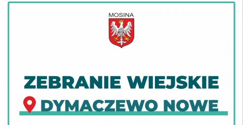 Zebranie wiejskie sołectwa Dymaczewo Nowe