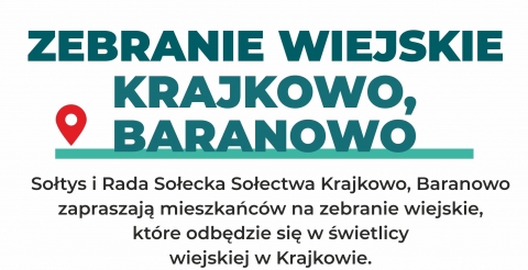 Zebranie wiejskie sołectwa Krajkowo, Baranowo