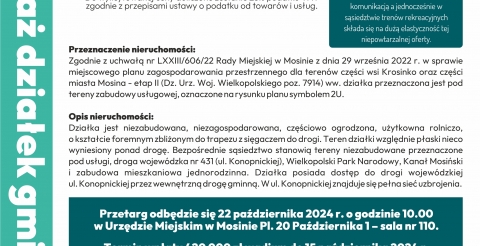działka Mosina ul