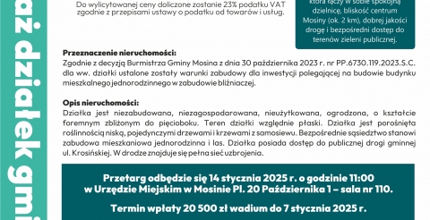 Działka na sprzedaż - Krosno ul. Krosińska