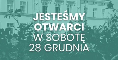 W sobotę 28 grudnia Urząd Miejski będzie otwarty