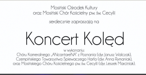 Zapraszamy na koncert kolęd