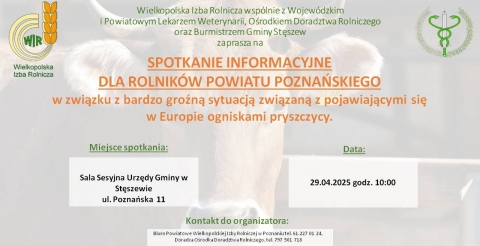 Spotkanie informacyjne dla rolników powiatu poznańskiego