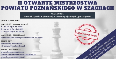 II Otwarte Mistrzostwa Powiatu Poznańskiego w Szachach