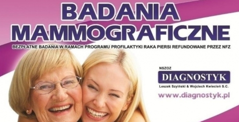 Bezpłatna mammografia w Mosinie 