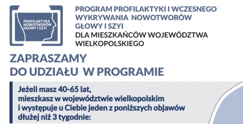 Bezpłatne badania - nowotwory głowy i szyi