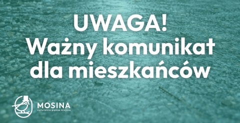Uwaga – ważny komunikat dla mieszkańców! 