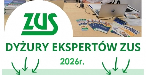 Dyżury ZUS w Mosinie w 2026 roku
