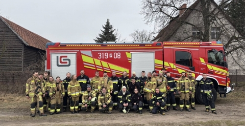 Wspólne ćwiczenia OSP Nowinki, Zakrzew i Stęszew