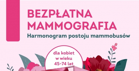 Bezpłatne badania mammograficzne