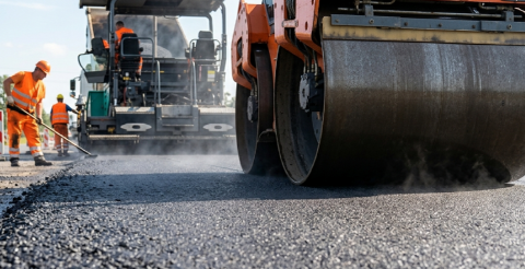 Prace bitumiczne w Mieczewie