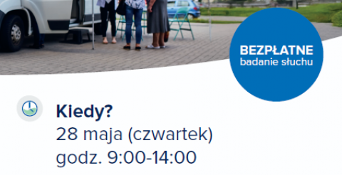 bezpłatne badania słuchu w Czapurach- plakat